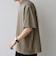 SHIPS any:〈接触冷感/遮熱/UVカット〉COOL TOUCH スムース デザイン リブ セミ モックネック Tシャツ◇