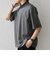 SHIPS any:〈接触冷感/遮熱/UVカット〉COOL TOUCH スムース デザイン リブ 半袖 ポロシャツ◇