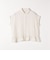 〈洗濯機可能〉カラミ フレンチ スリーブ ペプラム シャツ ブラウス