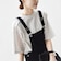 【WEB限定】〈手洗い可能〉レース コンビ ショート スリーブ カットソー
