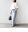 【WEB限定】〈手洗い可能〉レース コンビ ショート スリーブ カットソー