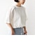 【WEB限定】〈手洗い可能〉レース コンビ ショート スリーブ カットソー