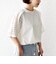 【WEB限定】〈手洗い可能〉レース コンビ ショート スリーブ カットソー
