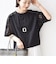 【WEB限定】〈手洗い可能〉レース コンビ ショート スリーブ カットソー