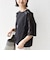 【WEB限定】〈手洗い可能〉レース コンビ ショート スリーブ カットソー