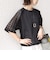 【WEB限定】〈手洗い可能〉レース コンビ ショート スリーブ カットソー