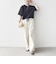 【WEB限定】〈手洗い可能〉レース コンビ ショート スリーブ カットソー