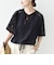 【WEB限定】〈手洗い可能〉レース コンビ ショート スリーブ カットソー