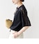 【WEB限定】〈手洗い可能〉レース コンビ ショート スリーブ カットソー