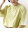 【WEB限定】〈手洗い可能〉レース コンビ ショート スリーブ カットソー