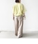 【WEB限定】〈手洗い可能〉レース コンビ ショート スリーブ カットソー
