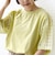 【WEB限定】〈手洗い可能〉レース コンビ ショート スリーブ カットソー