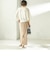 〈手洗い可能〉綿 フレア スリーブ キーネック カーディガン