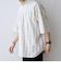 SHIPS any:〈洗濯機可能〉コットン/リネン ストライプ バンド スキッパー ハーフスリーブ シャツ 26SS◇