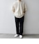 SHIPS any:〈洗濯機可能〉コットン/リネン ストライプ バンド スキッパー ハーフスリーブ シャツ 26SS◇