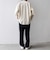 SHIPS any:〈洗濯機可能〉コットン/リネン ストライプ バンド スキッパー ハーフスリーブ シャツ 26SS◇