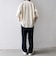 SHIPS any:〈洗濯機可能〉コットン/リネン ストライプ バンド スキッパー ハーフスリーブ シャツ 26SS◇