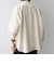 SHIPS any:〈洗濯機可能〉コットン/リネン ストライプ バンド スキッパー ハーフスリーブ シャツ 26SS◇