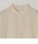 SHIPS any:〈洗濯機可能〉コットン/リネン ストライプ バンド スキッパー ハーフスリーブ シャツ 26SS◇
