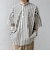 SHIPS any:〈洗濯機可能〉コットン/リネン ストライプ バンド スキッパー ハーフスリーブ シャツ 26SS◇