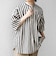 SHIPS any:〈洗濯機可能〉コットン/リネン ストライプ バンド スキッパー ハーフスリーブ シャツ 26SS◇