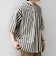 SHIPS any:〈洗濯機可能〉コットン/リネン ストライプ バンド スキッパー ハーフスリーブ シャツ 26SS◇