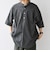 SHIPS any:〈洗濯機可能〉コットン/リネン ストライプ バンド スキッパー ハーフスリーブ シャツ 26SS◇
