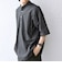 SHIPS any:〈洗濯機可能〉コットン/リネン ストライプ バンド スキッパー ハーフスリーブ シャツ 26SS◇