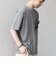 SHIPS any:〈接触冷感〉マルチ ボーダー ポケット Tシャツ◇