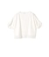 〈洗濯機可能〉袖 ツイスト デザイン シアー ドッキング TEE