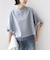 〈洗濯機可能〉袖 ツイスト デザイン シアー ドッキング TEE