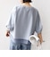 〈洗濯機可能〉袖 ツイスト デザイン シアー ドッキング TEE