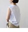 メルティ コットン プリント ロゴ フレンチスリーブ TEE