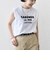 メルティ コットン プリント ロゴ フレンチスリーブ TEE