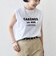 メルティ コットン プリント ロゴ フレンチスリーブ TEE