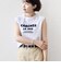 メルティ コットン プリント ロゴ フレンチスリーブ TEE