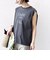 メルティ コットン プリント ロゴ フレンチスリーブ TEE