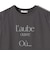 メルティ コットン プリント ロゴ フレンチスリーブ TEE