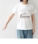 SHIPS Colors:〈洗濯機可能〉フロッキー コンビ プリント TEE◇