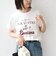 SHIPS Colors:〈洗濯機可能〉フロッキー コンビ プリント TEE◇