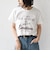 SHIPS Colors:〈洗濯機可能〉フロッキー コンビ プリント TEE◇