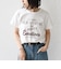SHIPS Colors:〈洗濯機可能〉フロッキー コンビ プリント TEE◇