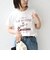 SHIPS Colors:〈洗濯機可能〉フロッキー コンビ プリント TEE◇
