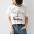 SHIPS Colors:〈洗濯機可能〉フロッキー コンビ プリント TEE◇