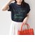 SHIPS Colors:〈洗濯機可能〉フロッキー コンビ プリント TEE◇