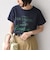 SHIPS Colors:〈洗濯機可能〉フロッキー コンビ プリント TEE◇