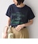 SHIPS Colors:〈洗濯機可能〉フロッキー コンビ プリント TEE◇
