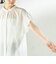 〈接触冷感/洗濯機可能〉SUUSUU フリル ギャザー ブラウス
