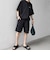 【WEB限定】SHIPS any:〈吸水速乾/UVカット〉ドライタッチ ヘンリーネック Tシャツ＋イージーショーツ＋パッカブルバッグ 3点セット◇