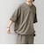 【WEB限定】SHIPS any:〈吸水速乾/UVカット〉ドライタッチ ヘンリーネック Tシャツ＋イージーショーツ＋パッカブルバッグ 3点セット◇